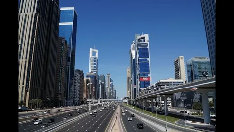 EV lane on Sheikh Zayed Road