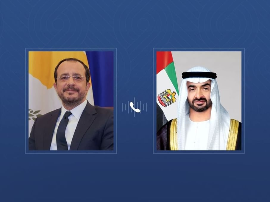 UAE and Cyprus Presidents discuss bilateral relations
