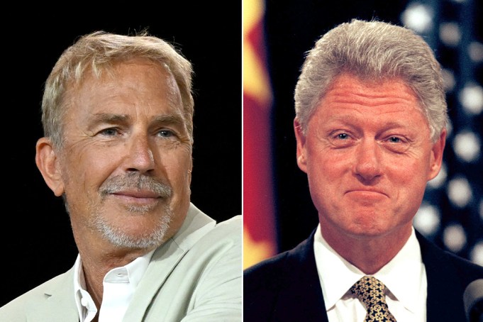 Kevin Costner Bill Clinton