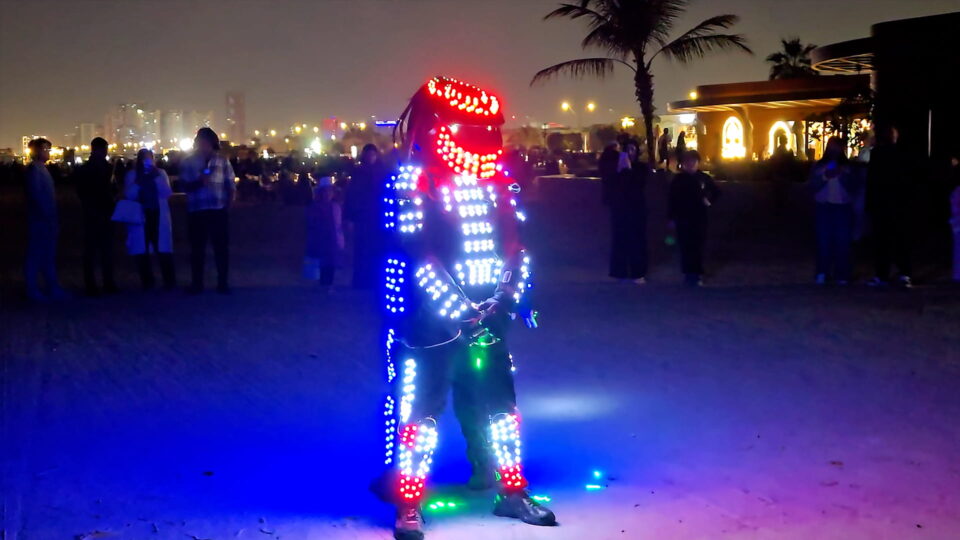 Al Heera Beach fireworks