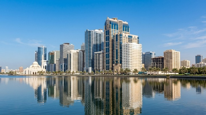 Sharjah buildings near water