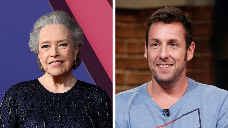 Collage of Kathy Bates and Adam Sandler