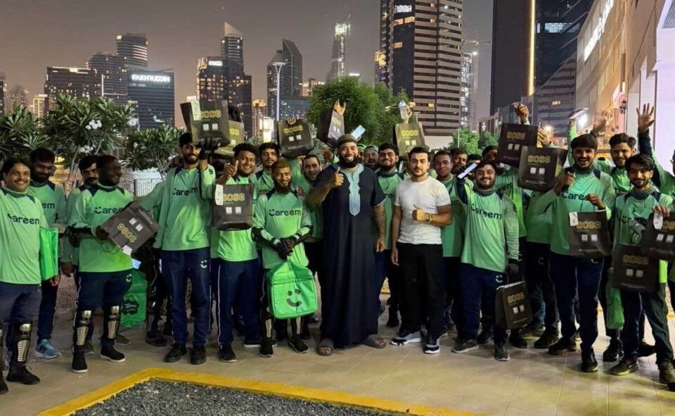 Dubai delivery riders meals