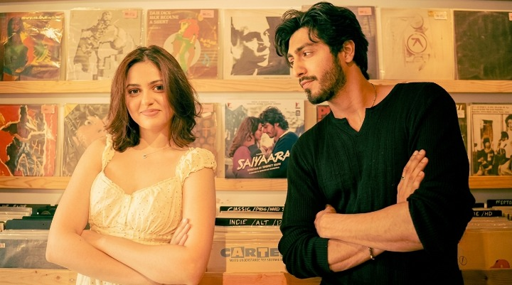Ahaan Panday and Aneet Padda celebrating Saiyaara Anniversary