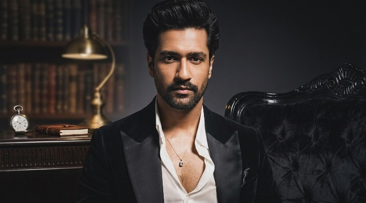 Vicky Kaushal Picture in black blazer and white shirt