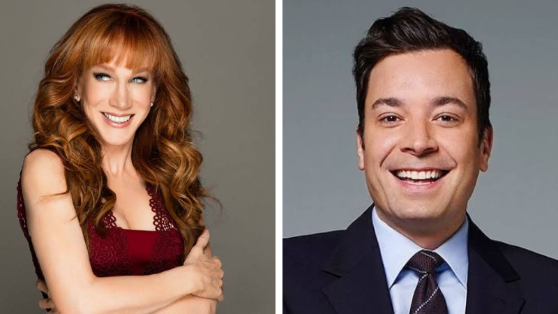 Jimmy Fallon, and Kathy Griffin collage