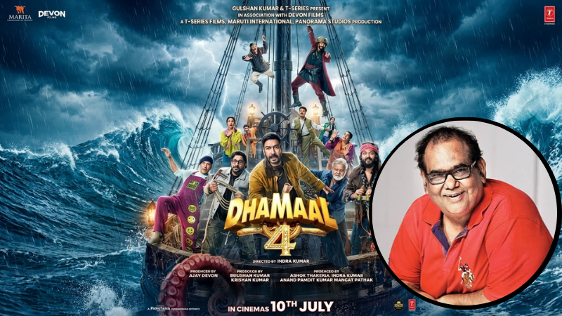 Dhamaal 4 poster and Satish Kaushik pic