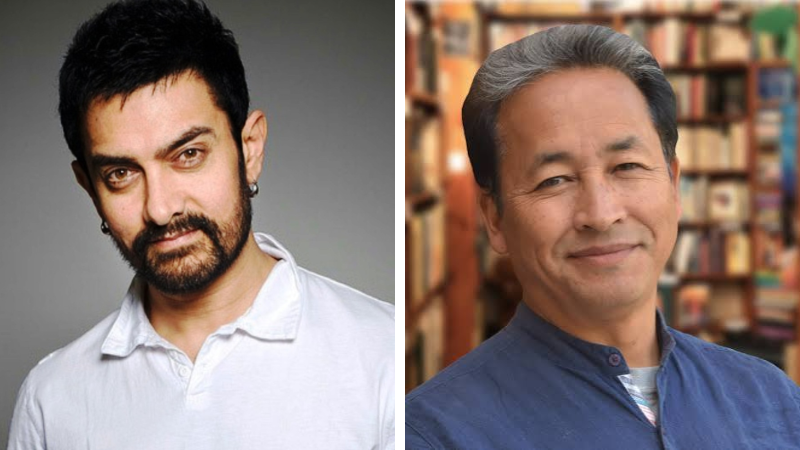 Sonam Wangchuk and Aamir Khan